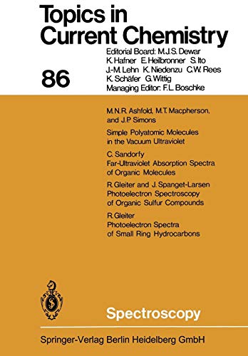 Spectroscopy (Topics in Current Chemistry, 86, Band 86)