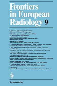 Frontiers in European Radiology (Frontiers in European Radiology, 9, Band 9)