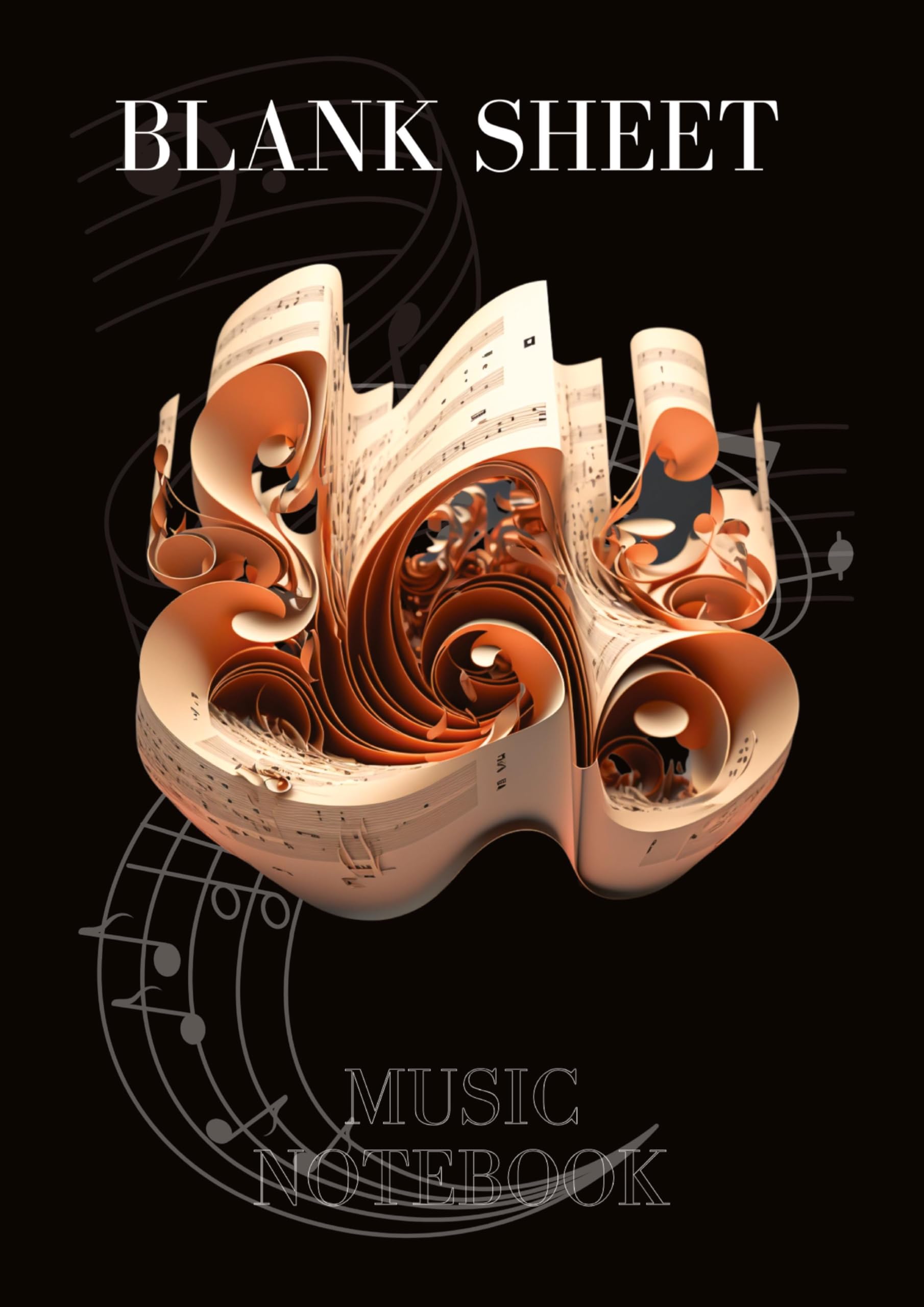 Blank Music Manuscript Notebook for Musicians and Composers: 120 Pages of Large 8.5x11 Staff Paper for Writing Sheet Music and Composing Songs