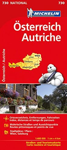 Michelin Österreich: Straßen- und Tourismuskarte 1:400.000 (Michelin Nationalkarte)