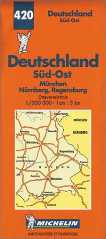 Michelin Karten, Bl.546 : Deutschland Süd-Ost: South East (Michelin Map)