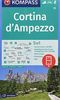 Cortina d'Ampezzo: 5in1 Wanderkarte 1:50000 mit Panorama, Aktiv Guide und Detailkarten inklusive Karte zur offline Verwendung in der KOMPASS-App. ... Skitouren. (KOMPASS-Wanderkarten, Band 55)