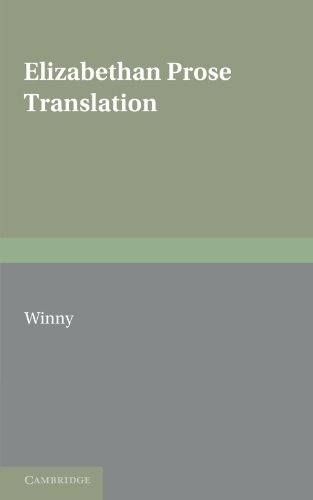 James Winny Elizabethan Prose Translation