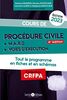 Cours de procédure civile 2023: Tout le programme en fiches et en schémas