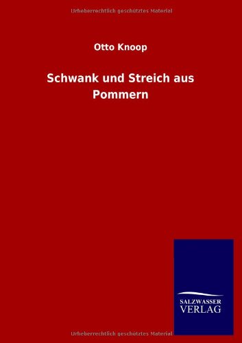 Schwank und Streich aus Pommern
