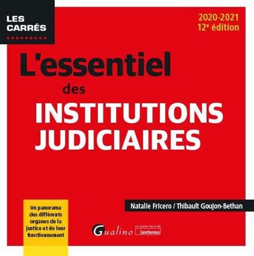 L'essentiel Des Institutions Judiciaires: Un Panorama Des Différents Organes De La Justice Et De Leur Fonctionnement (2020-2021)