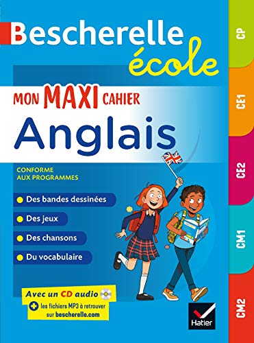 Bescherelle école - Mon Maxi Cahier D'anglais Cp, Ce1, Ce2, Cm1, Cm2