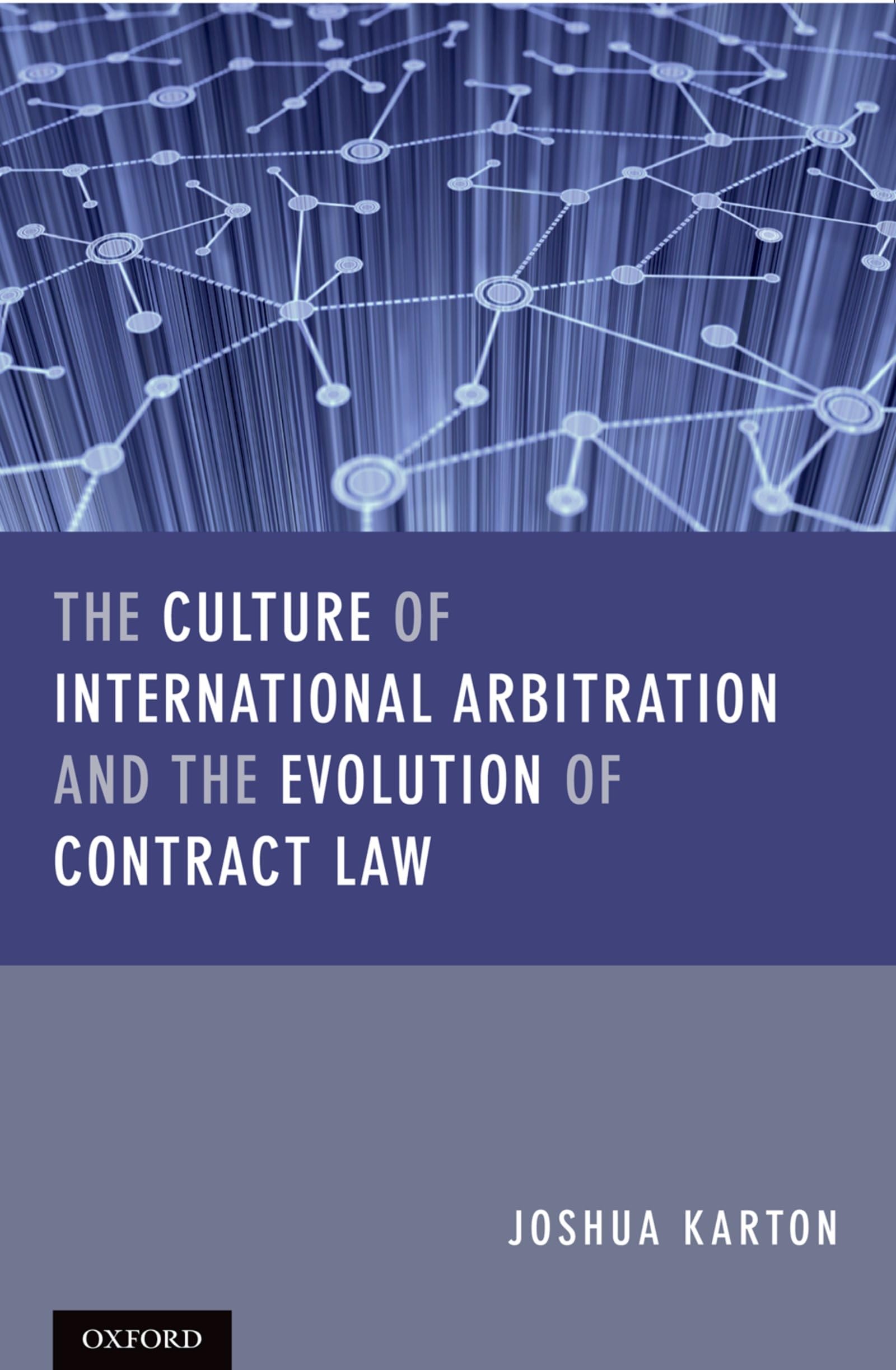CULT INT ARBITRATION & EVO OF CONTRACT C