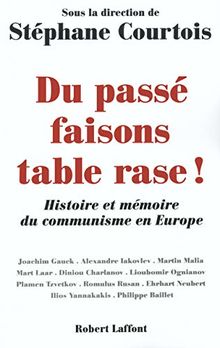 Du passé faisons table rase ! : histoire et mémoire du communisme en Europe