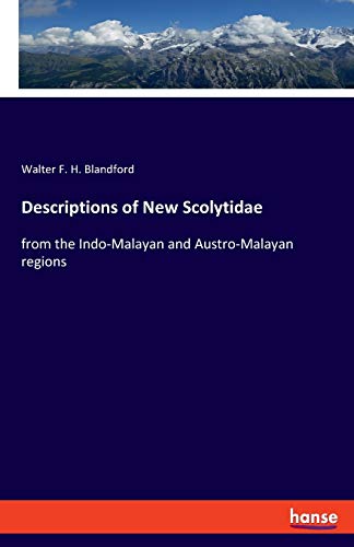 Descriptions of New Scolytidae: from the Indo-Malayan and Austro-Malayan regions