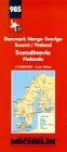 Michelin Main Road Map: Danmark Norge Sverige, Suomi/Finland, Scandinavie, Finlande/No. 985 (Michelin Maps)