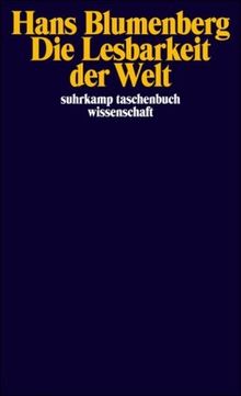 Die Lesbarkeit der Welt (suhrkamp taschenbuch wissenschaft) von Blumenberg, Hans | Buch | Zustand sehr gut