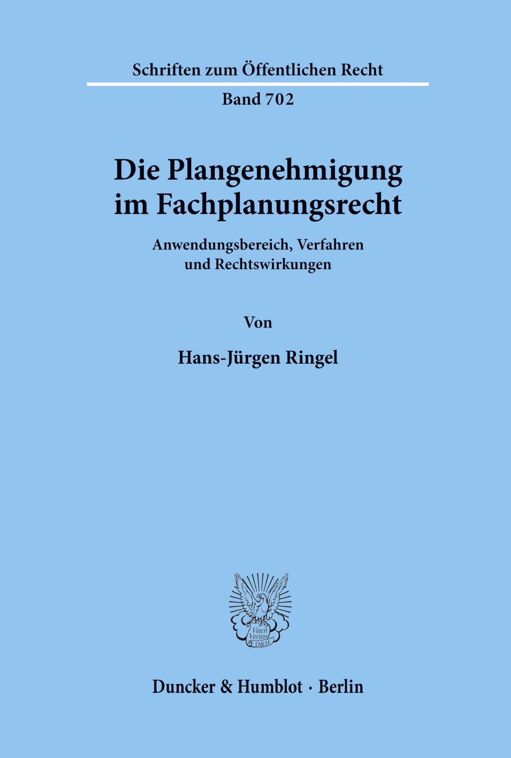 Die Plangenehmigung im Fachplanungsrecht