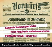 Vorwärts: Riesenbrand im Reichstag, 3 CDs