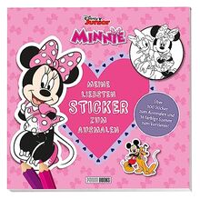 Disney Minnie: Meine liebsten Sticker zum Ausmalen: Über 100 Sticker zum Ausmalen und 16 farbige Szenen zum Verzieren!