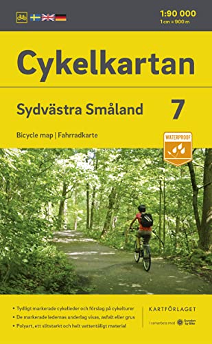 Cykelkartan Blad 7 Sydvästra Småland 1:90000: Radwanderkarte 07 SW Smaland 1:90000