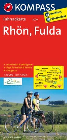 Rhön - Fulda: Fahrradkarte. GPS-genau. 1:70000 (KOMPASS-Fahrradkarten Deutschland)