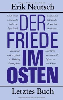 Der Friede im Osten: Letztes Buch