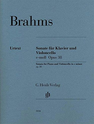 Sonate für Klavier und Violoncello e-moll op.38: revidierte Ausgabe