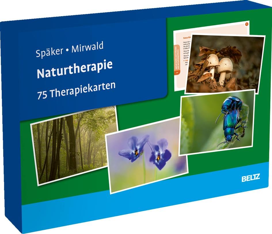 Naturtherapie: 75 Therapiekarten. Mit 24-seitigem Booklet in hochwertiger Klappkassette, Kartenformat 16,5 x 24 cm (Beltz Therapiekarten)