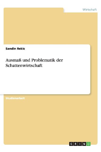 Ausmaß und Problematik der Schattenwirtschaft