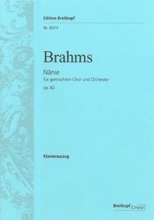 Nänie op. 82 Auch das Schöne muss sterben - Breitkopf Urtext - Klavierauszug vom Komponisten (EB 6074)