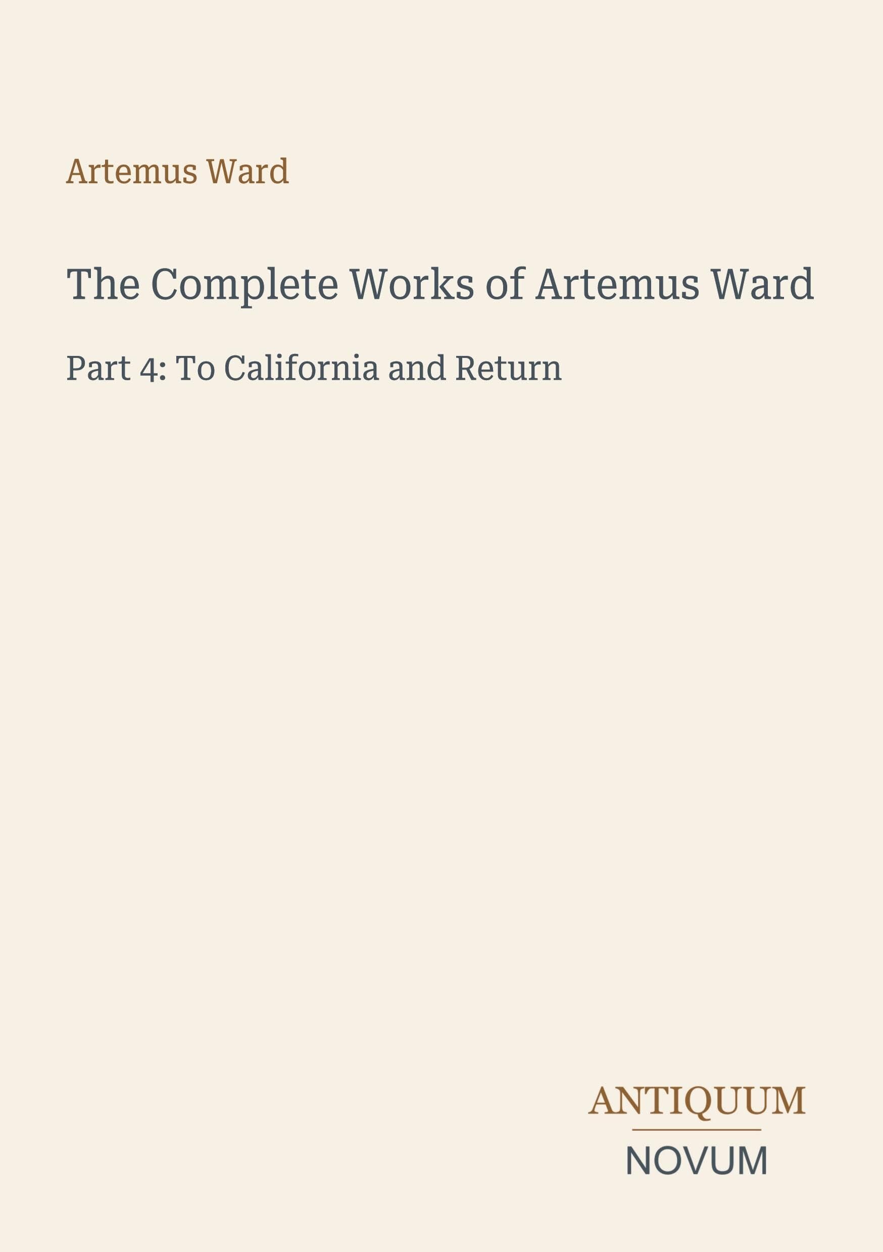 The Complete Works of Artemus Ward
