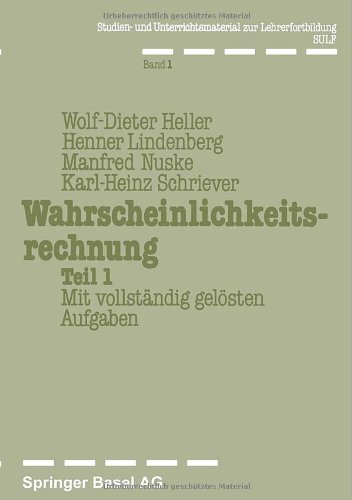Wahrscheinlichkeitsrechnung, Bd.1