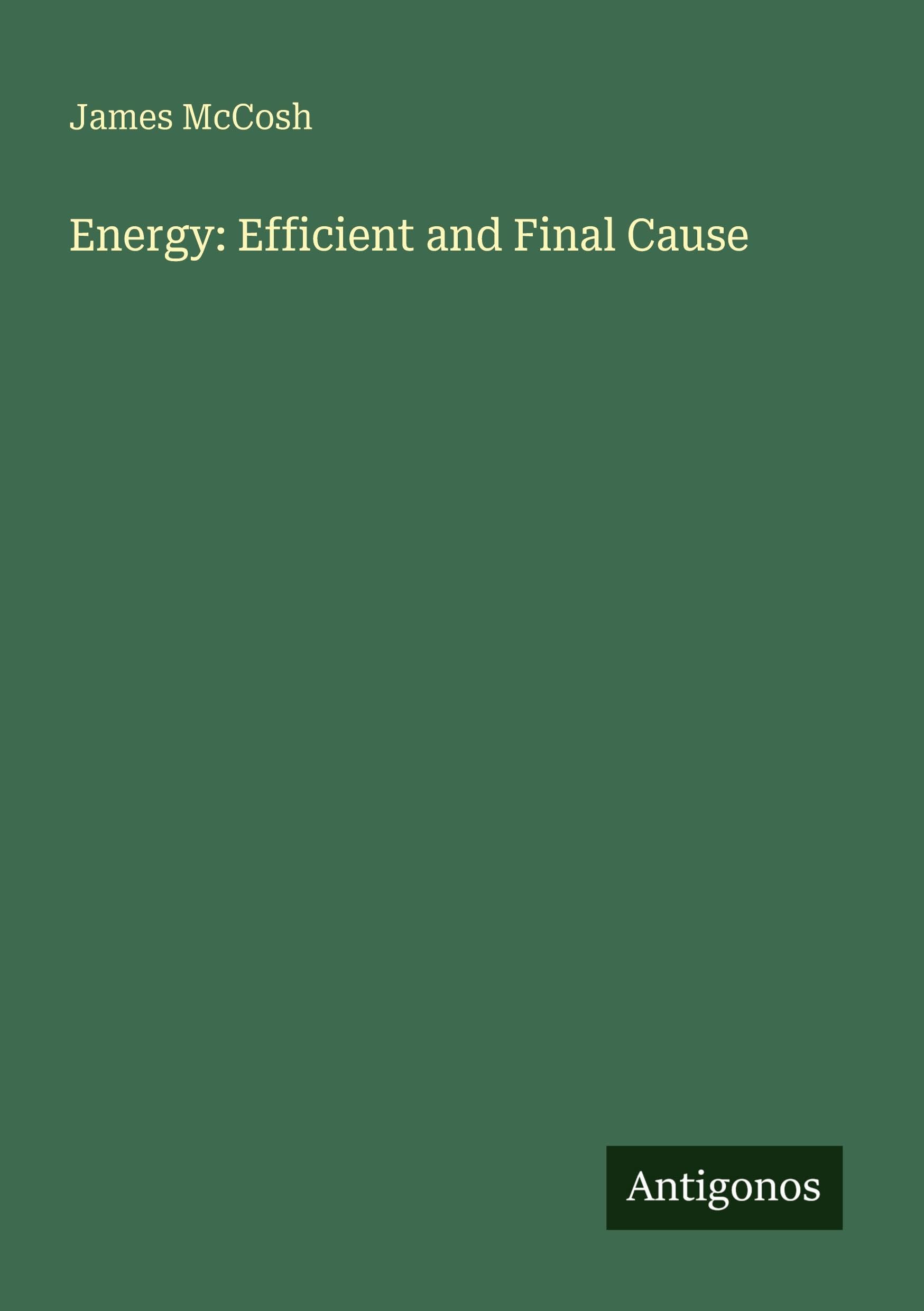 Energy: Efficient and Final Cause
