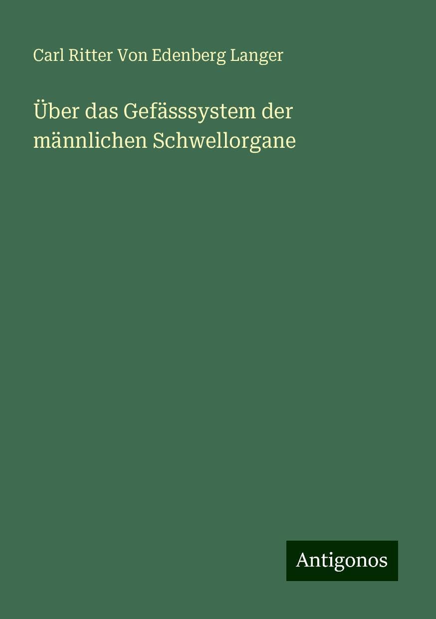 Über das Gefässsystem der männlichen Schwellorgane