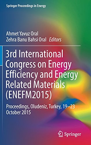 3rd International Congress on Energy Efficiency and Energy Related Materials (ENEFM2015): Proceedings, Oludeniz, Turkey, 19-23 October 2015 (Springer Proceedings in Energy)
