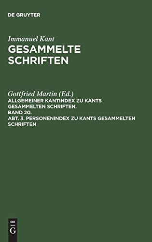 Personenindex zu Kants gesammelten Schriften