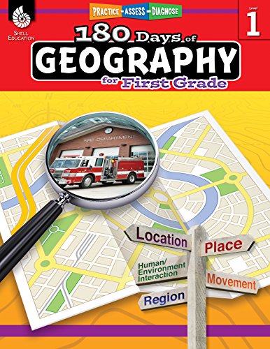 180 Days of Geography for First Grade: Practice, Assess, Diagnose (180 Days of Practice)