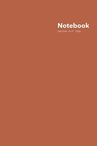 Instyle Notebooks Dot Grid Notebook, Stylish Maple Glaze Notebook, 120 Dotted Pages 6 X 9 Inches Standard Journal | Softcover Color Trends Collection