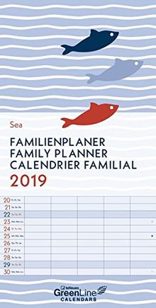 Yoga f/ür K/ühe Familienplaner 2019 Wandkalender Format 22 x 49 cm Familien-Kalender mit 6 Spalten
