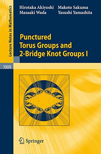 Hirotaka Akiyoshi Punctured Torus Groups And 2-Bridge Knot Groups I (Lecture Notes In Mathematics)