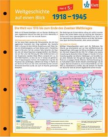 Weltgeschichte auf einen Blick. 1870 - 1914. Die Welt von 1918 bis zum Ende des Zweiten Weltkrieges (Lernmaterialien)