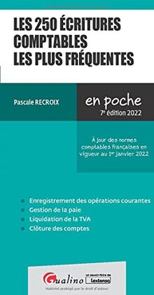 Les 250 écritures comptables les plus fréquentes