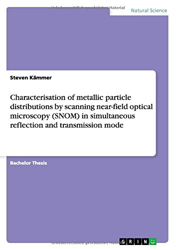 Characterisation of metallic particle distributions by scanning near-field optical microscopy (SNOM) in simultaneous reflection and transmission mode
