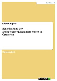 Benchmarking der Energieversorgungsunternehmen in Österreich: Diplomarbeit