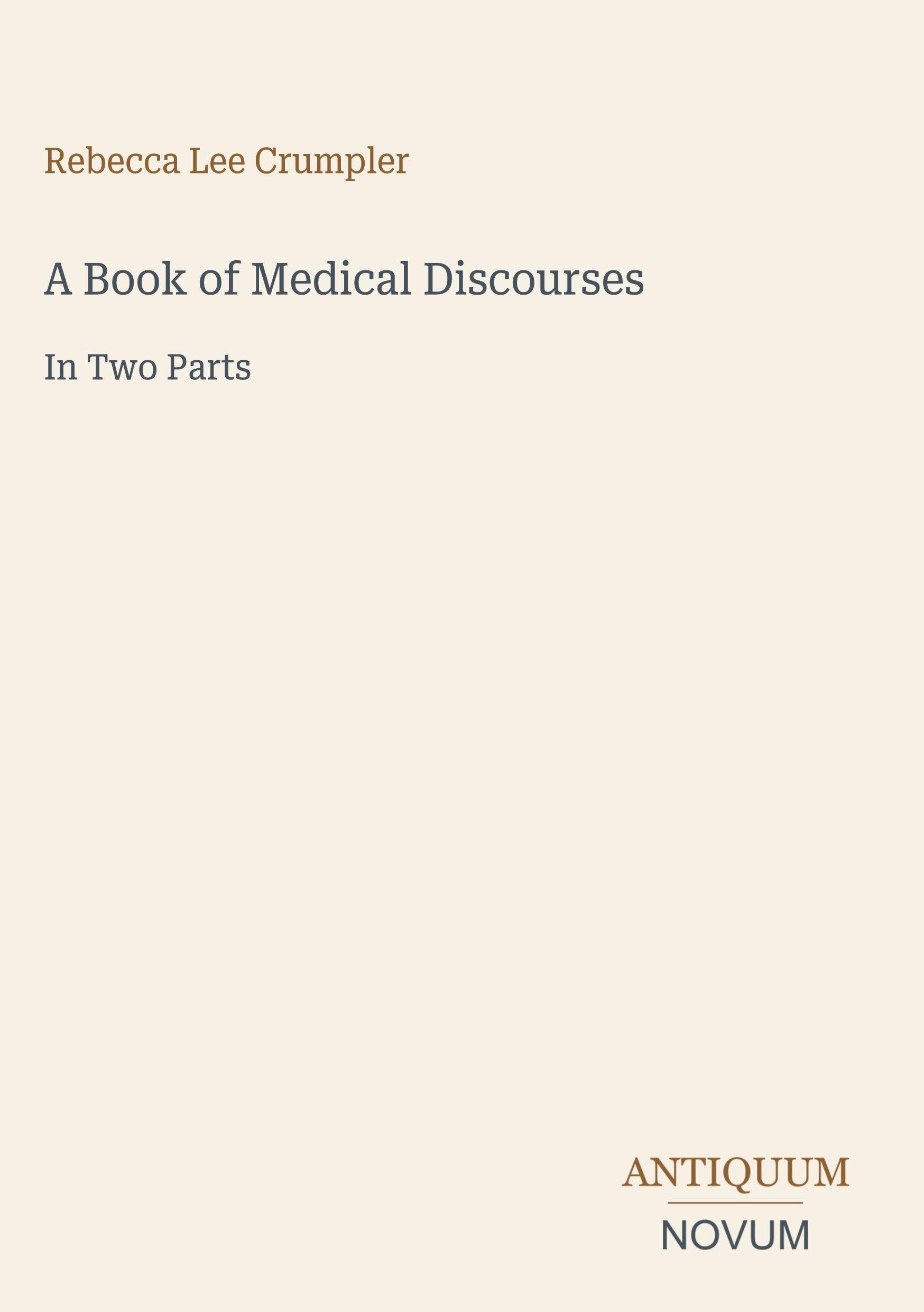 A Book of Medical Discourses