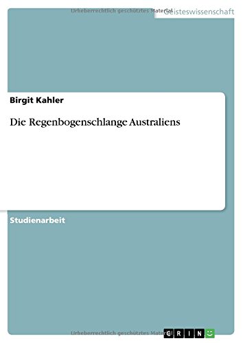 Die Regenbogenschlange Australiens