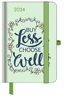 GreenLine Diary Green Vibes 2024 - Buchkalender - Taschenkalender - 10x15