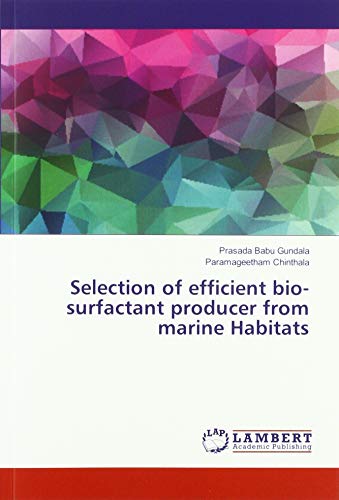 Selection of efficient bio-surfactant producer from marine Habitats