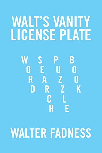 Walt's Vanity License Plate: Word Search Puzzle Book