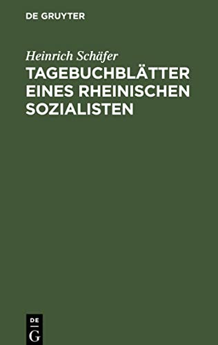 Tagebuchblätter eines rheinischen Sozialisten