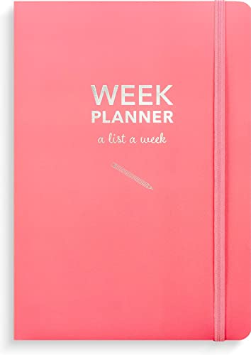 Burde Week Planner undated pink: Terminplaner Undatiert