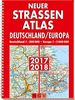 Neuer Straßenatlas Deutschland/Europa 2017/2018: Deutschland 1 : 300 000 / Europa 1 : 3 000 000