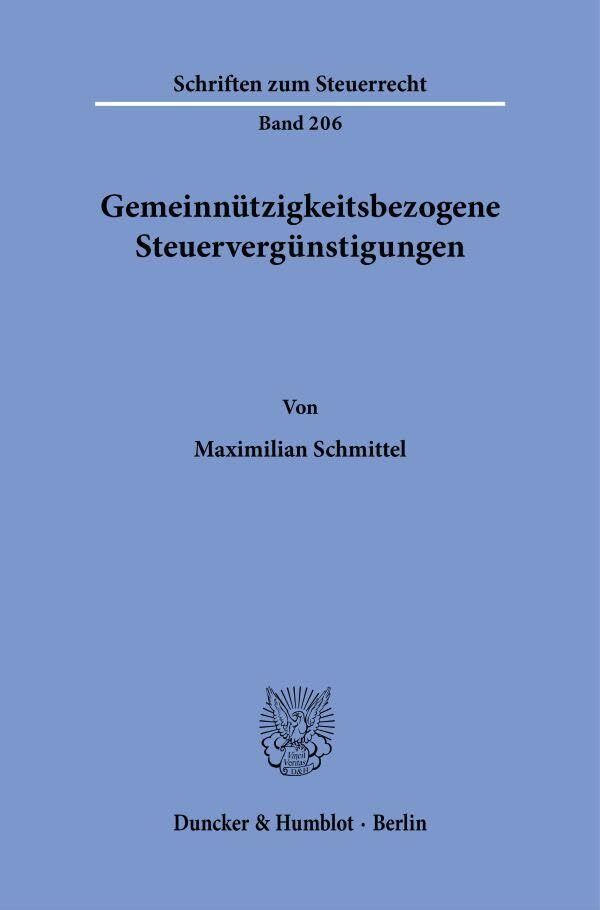 Gemeinnützigkeitsbezogene Steuervergünstigungen