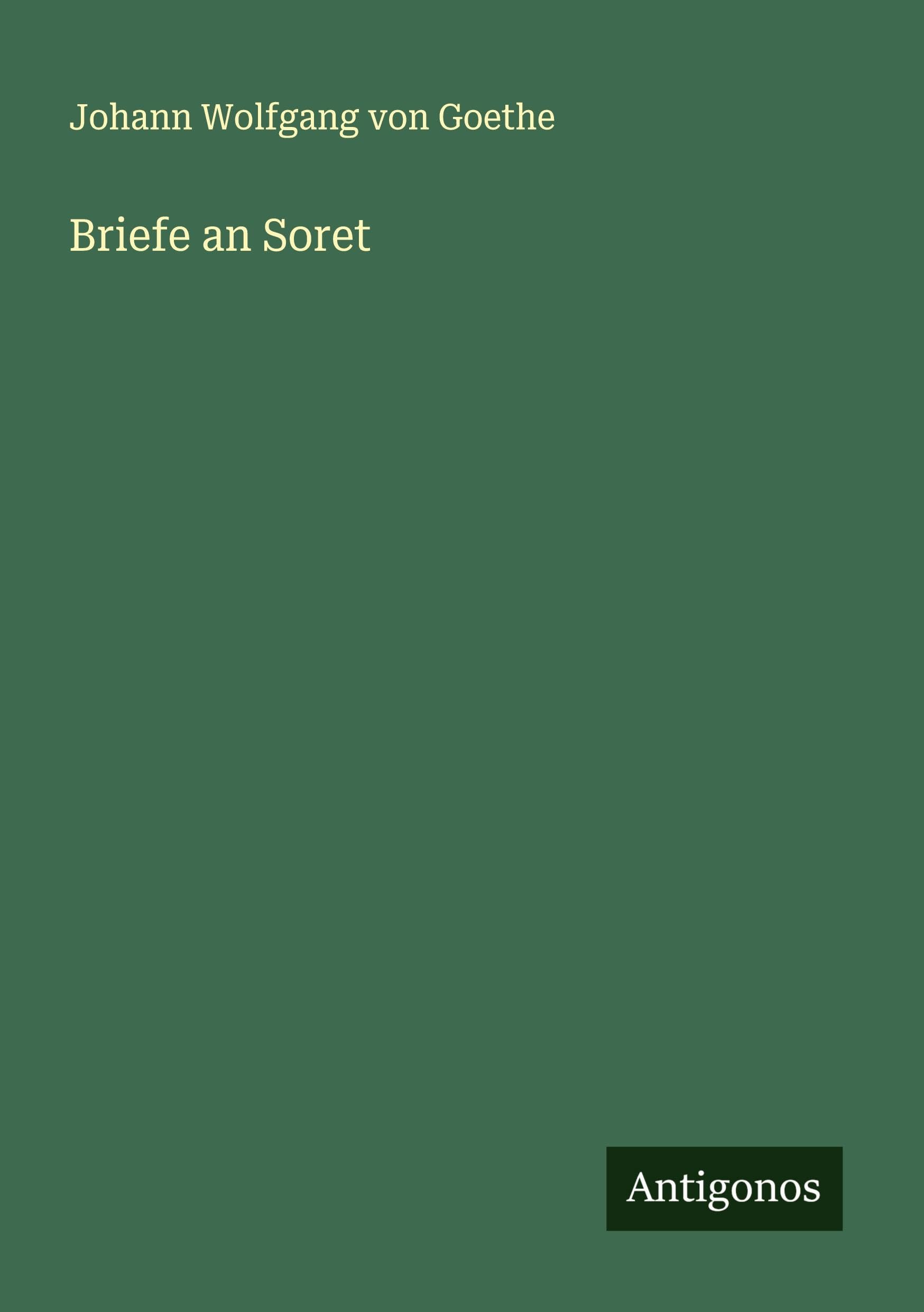 Briefe an Soret